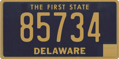 DE license plate 85734