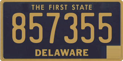 DE license plate 857355