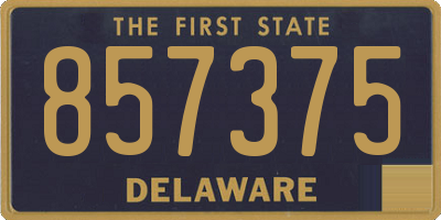 DE license plate 857375