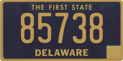 DE license plate 85738