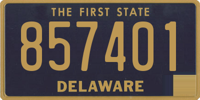 DE license plate 857401