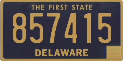 DE license plate 857415