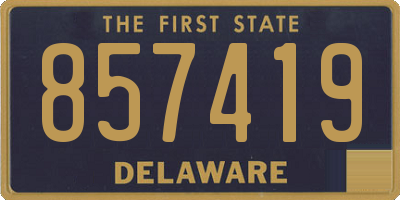 DE license plate 857419