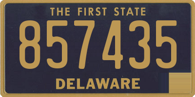 DE license plate 857435
