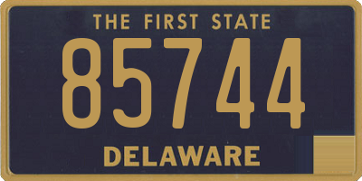 DE license plate 85744