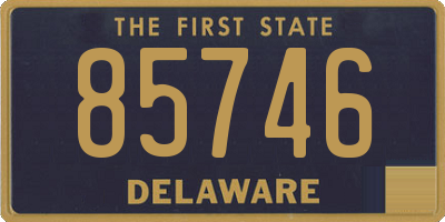DE license plate 85746