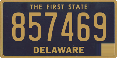 DE license plate 857469