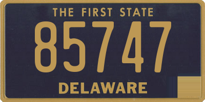 DE license plate 85747