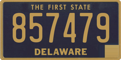DE license plate 857479