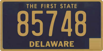 DE license plate 85748