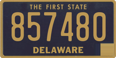 DE license plate 857480