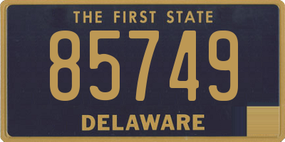 DE license plate 85749