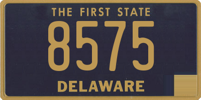 DE license plate 8575