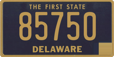 DE license plate 85750