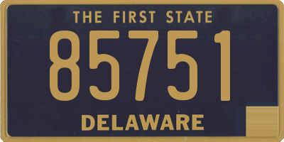 DE license plate 85751