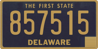 DE license plate 857515