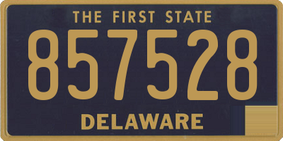 DE license plate 857528