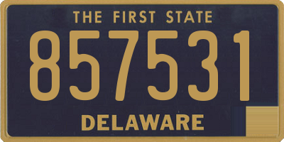 DE license plate 857531