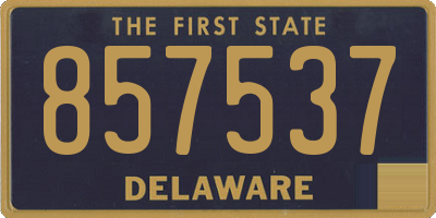 DE license plate 857537