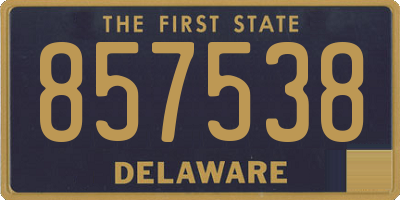 DE license plate 857538