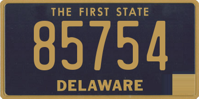 DE license plate 85754