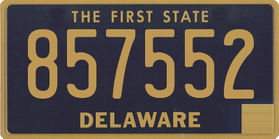 DE license plate 857552