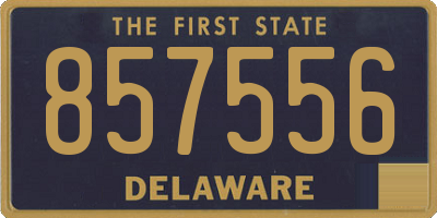 DE license plate 857556