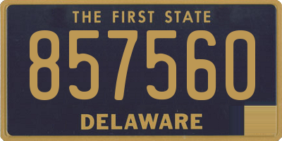 DE license plate 857560