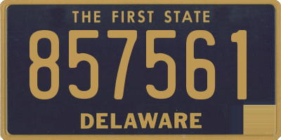 DE license plate 857561