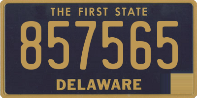 DE license plate 857565