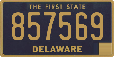 DE license plate 857569