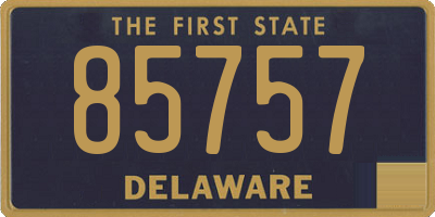 DE license plate 85757