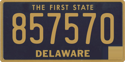 DE license plate 857570