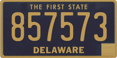 DE license plate 857573