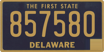 DE license plate 857580