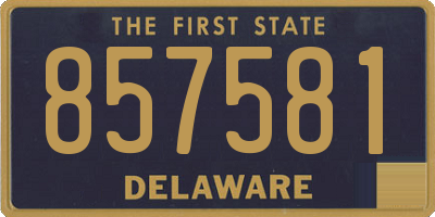 DE license plate 857581