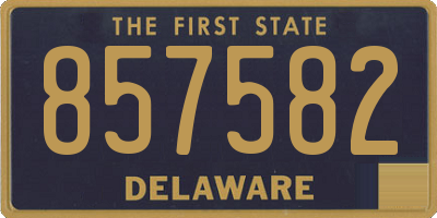 DE license plate 857582