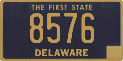 DE license plate 8576