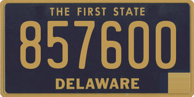 DE license plate 857600