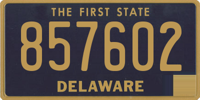 DE license plate 857602