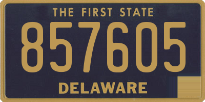 DE license plate 857605