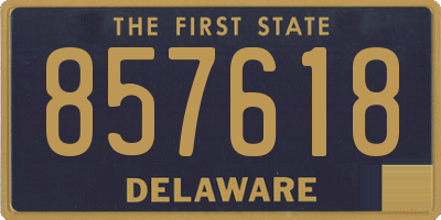 DE license plate 857618