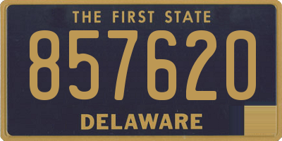 DE license plate 857620