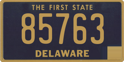 DE license plate 85763