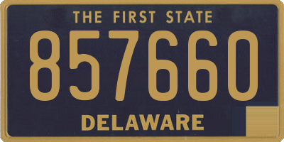 DE license plate 857660