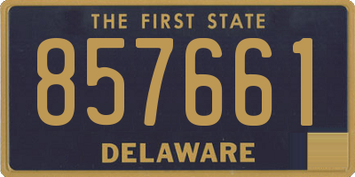 DE license plate 857661