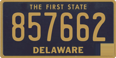 DE license plate 857662