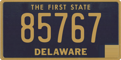 DE license plate 85767
