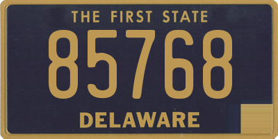 DE license plate 85768