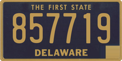 DE license plate 857719